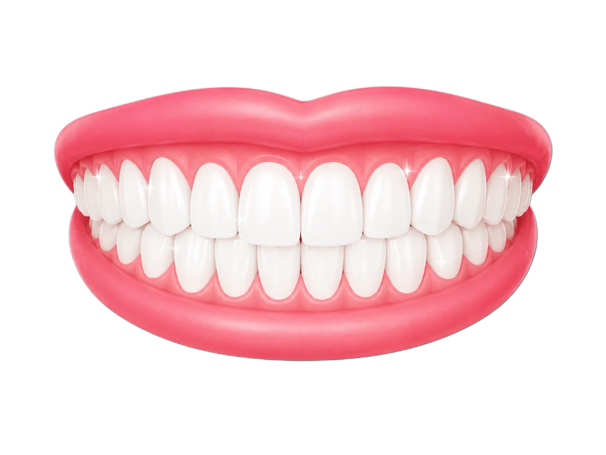 Clean smiling teeth