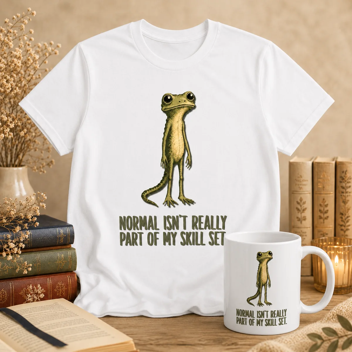 Normal Isn’t Really Part of My Skill Set shirt and matching mug