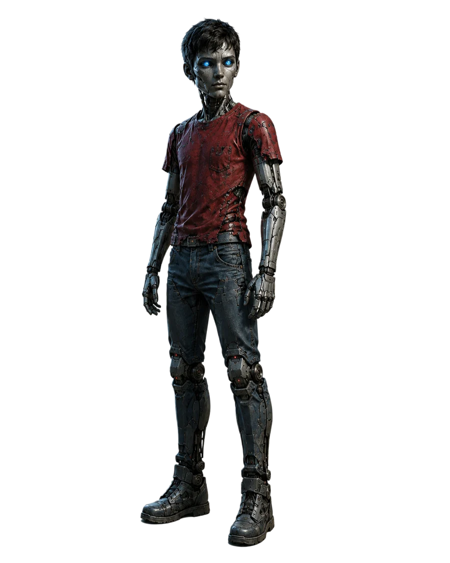 A mechanical version of young Steven